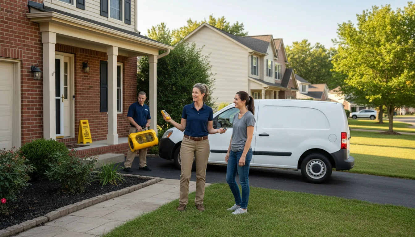 Residential water damage restoration in Washington, LA